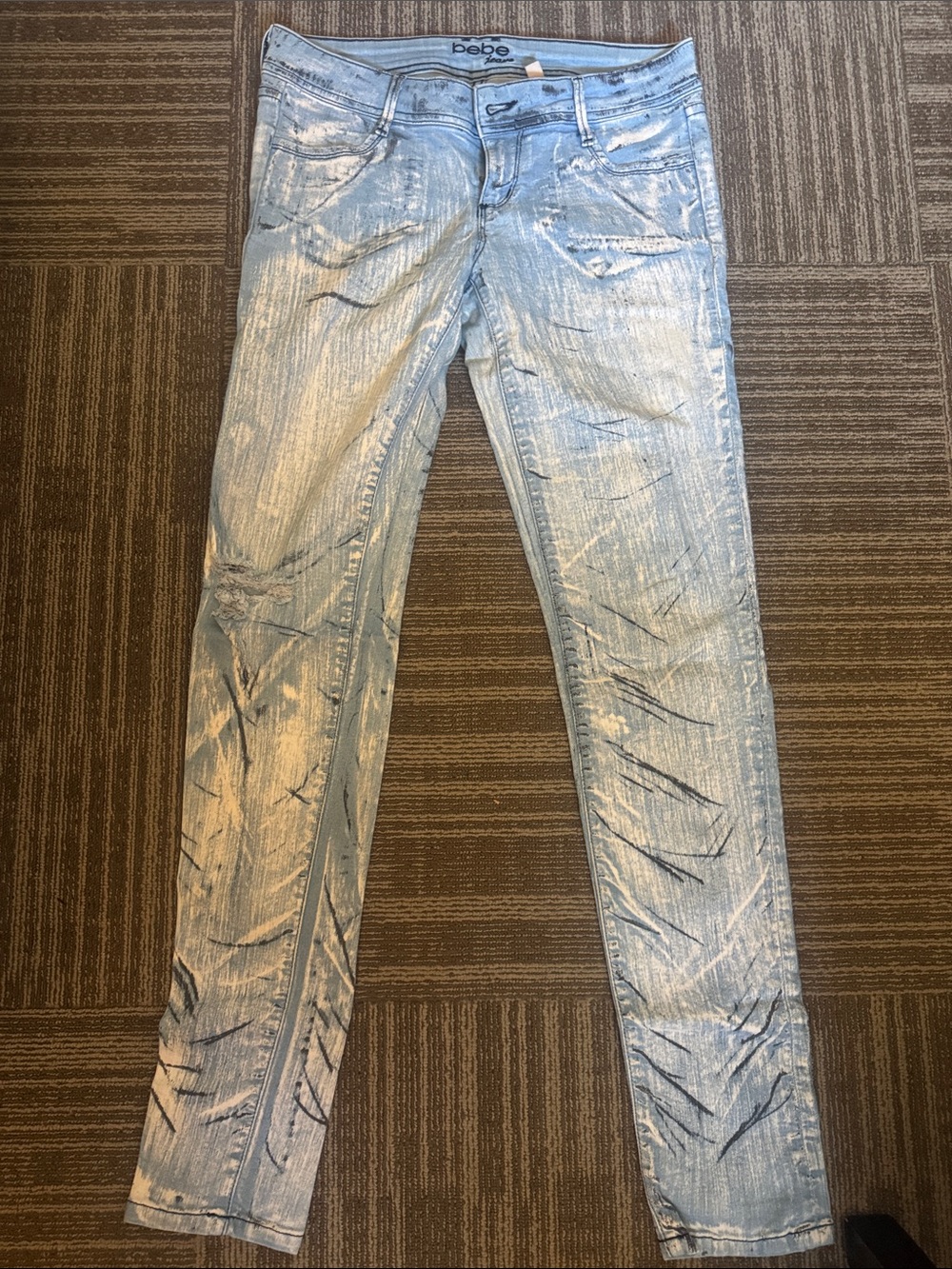 bebe Light Blue Skinny Jeans 27